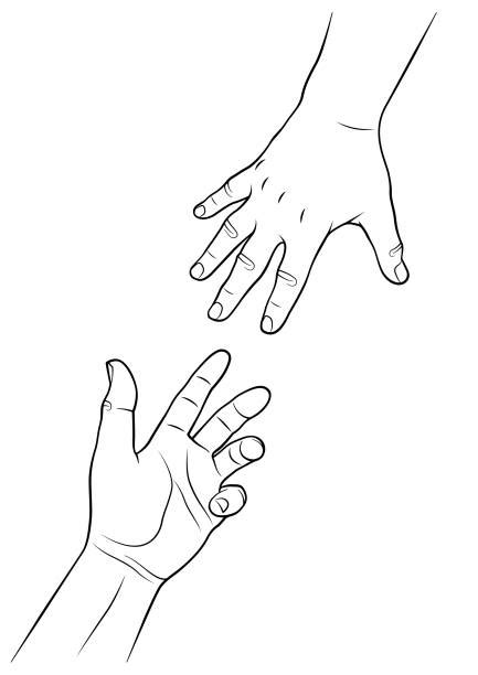Helping Hand Sketch Illustrations Royalty Free Vector Graphics And Clip