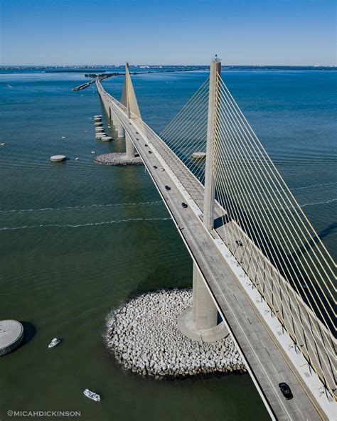The Sunshine Skyway In Fl The Worlds Longest Cabled Stayed Concrete