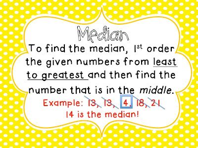Miss Allen S Th Grade Math Median And Mode
