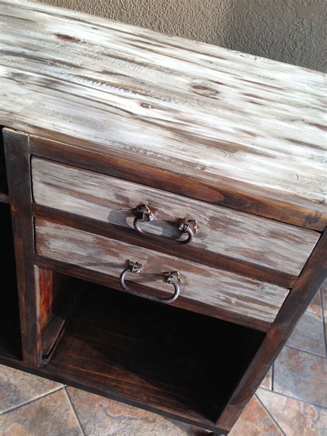 Painted Me A Rustic Distressed Desk House Styles Distressed Desk