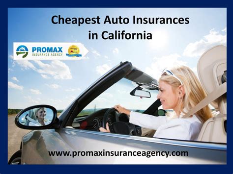 For most drivers, progressive has the most affordable coverage for the state minimum. Cheapest auto insurances in california by Promax Insurance Agency Inc - Mercury Insurance Agent ...