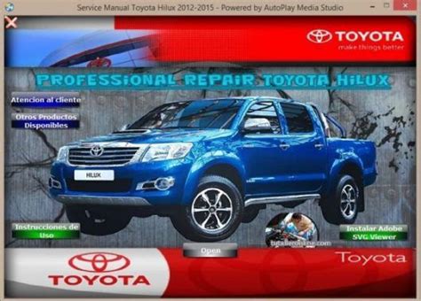 Manual De Taller Y ReparaciÓn Profesional Toyota Hilux 2012 2015 Toyota