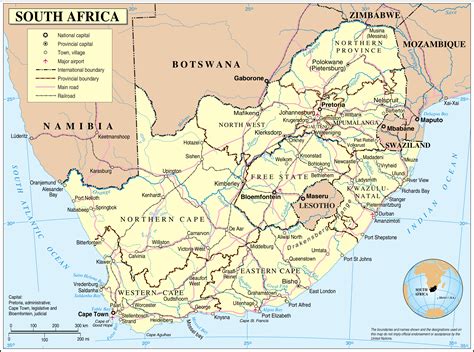 Detailed Map Of South Africa South Africa Map Africa Map South Images