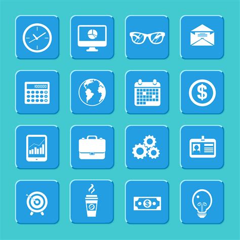 Business Icons Set 460126 Vector Art At Vecteezy