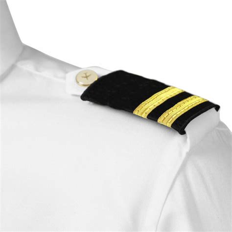 2pcs Pilot Uniform Epaulet Traditional Captain Shoulder Board Stripe