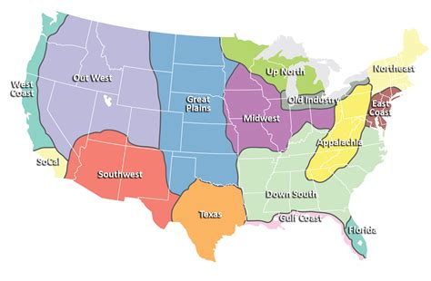 Us map showing states and capitals plus lakes, surrounding oceans and bordering countries. boughtxoct - map of us regions