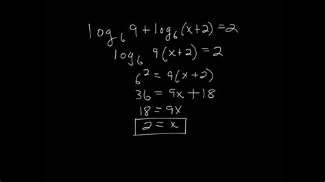 Solve Log Equations Using Properties Youtube