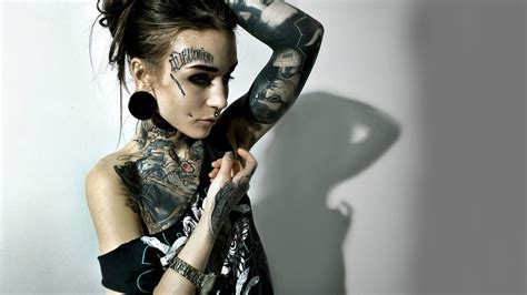 Women Tattoo Monami Frost Model Hd Wallpaper Wallpaper Flare