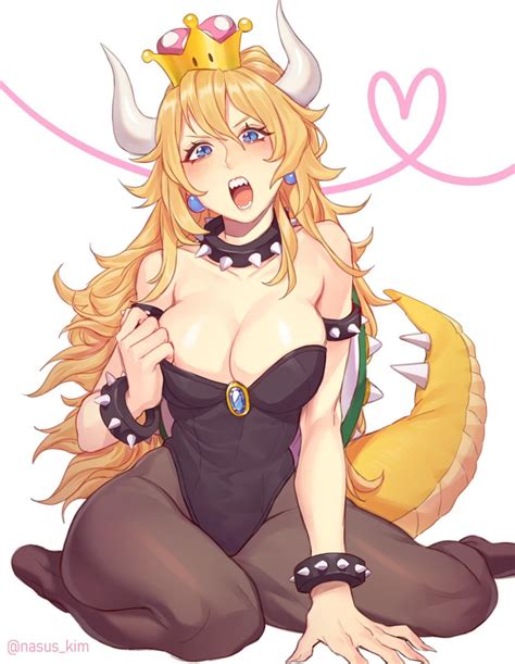 Bowsette Cosplay Cotume Inspired Nintendo Game S Etsy