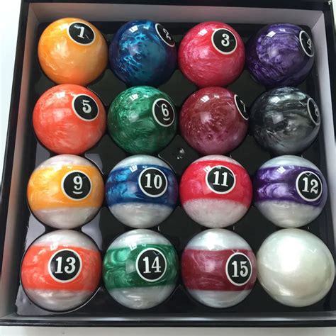 xmlivet 2017 new dream design billiard balls 57 2mm resin pool complete set of balls standard