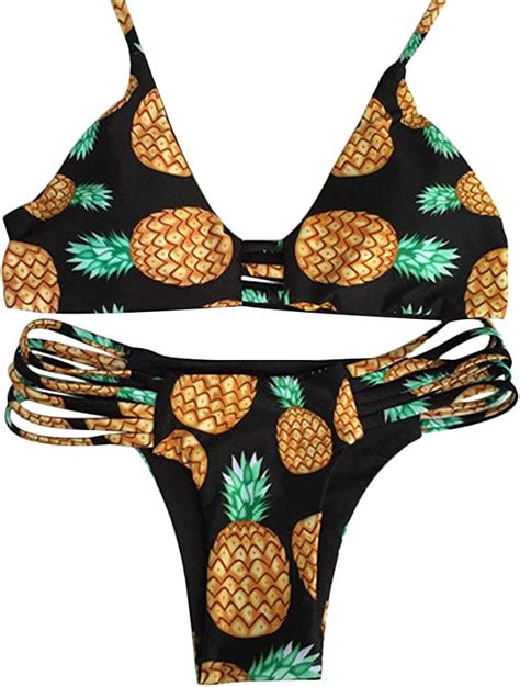 reversible pineapple bikini set pineapple bikini bikinis bikini set my xxx hot girl