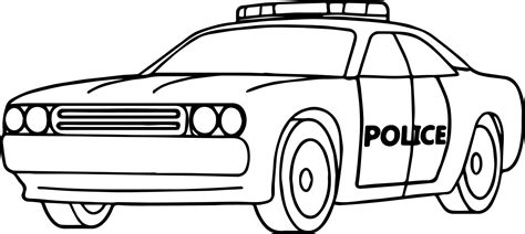 Coloriage ? Imprimer Voiture De Police  bolclever