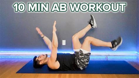 10 Minute Abs Workout Using No Equipment Youtube