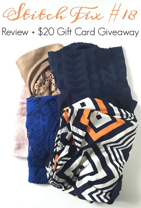 A stitch fix gift card is the gift of style that keeps on giving throughout the year! Stitch Fix #18 Review + $20 Gift Card Giveaway | Gift card giveaway, 20 gifts, Gift card
