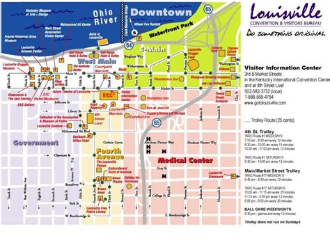 Downtown Louisville Ky Map Louisville Ky Map Downtown Kentucky Usa