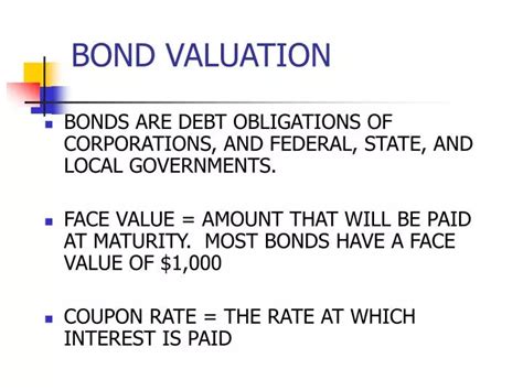 Ppt Bond Valuation Powerpoint Presentation Free Download Id950949
