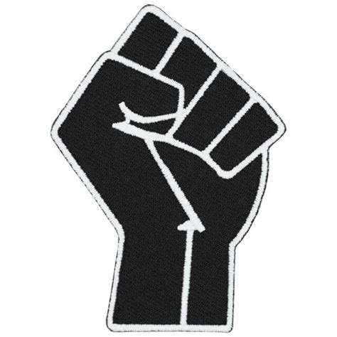 Black Raising Fist Protest Patch Civil Rights Activist Patches Ebay