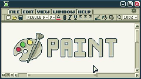Microsoft Paint Pixel Art