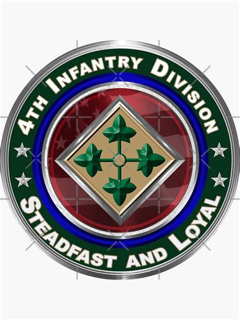 4th Infantry Division Ivy Division Sticker For Sale By