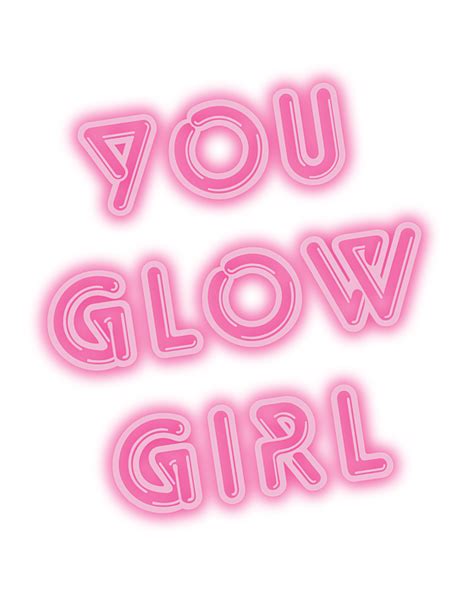 You Glow Girl Hot Pink Neon Sign Greeting Card For Sale By Namibear