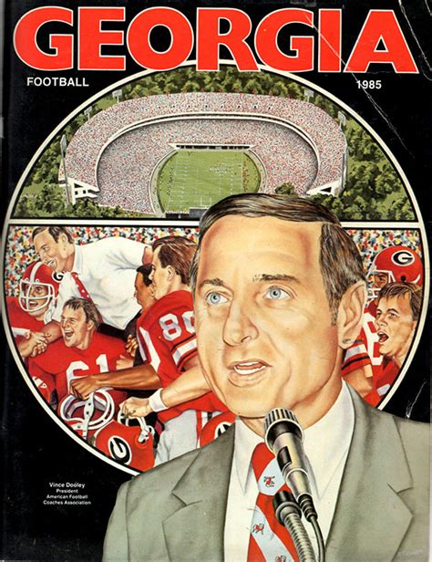 College Football Media Guide Georgia Bulldogs 1985