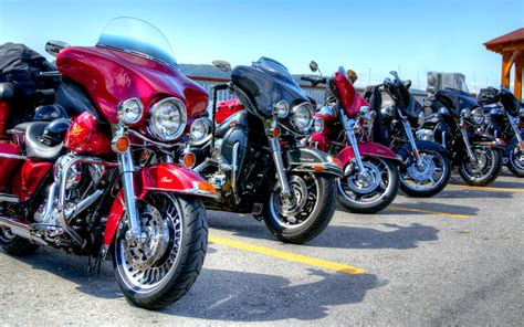 Harley Davidsons Parked Stokeparker Flickr