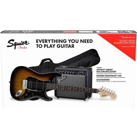 Fender Squier Pack Affinity Strat Frontman G Hss Bsb Fanatic Guitars