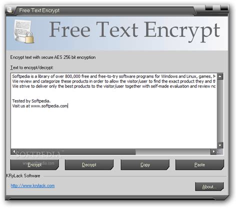 Download Free Text Encrypt