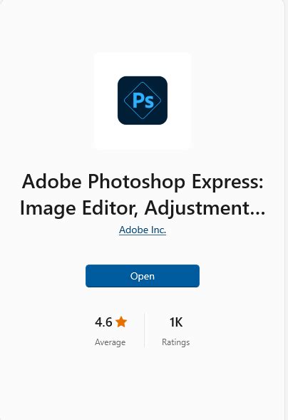 Comment Télécharger Et Installer Adobe Photoshop Express Sur Windows