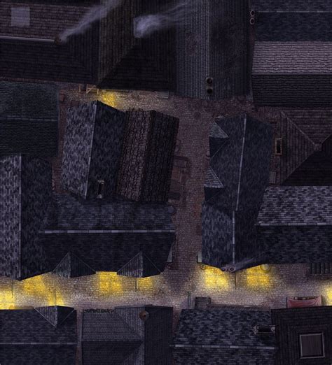 City Alley Night By Hero339 On Deviantart Dungeon Maps Pathfinder
