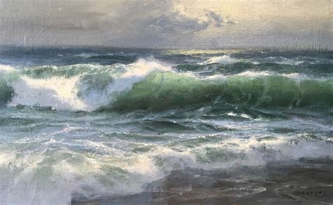 The Paintings Of Donald Demers Seascape Painting Ocean Waves