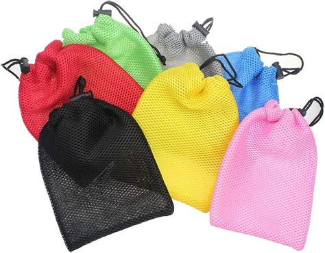 Mingna Mesh Bags Durable Lightweight Mesh Drawstring Bags