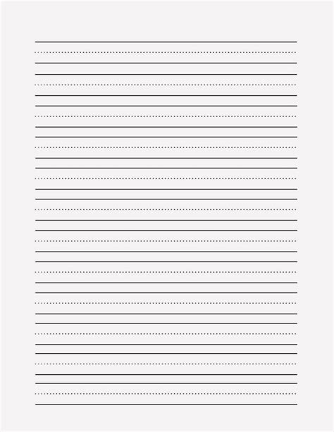 Lined Paper For Writing Cursive Handwriting Practice Writing