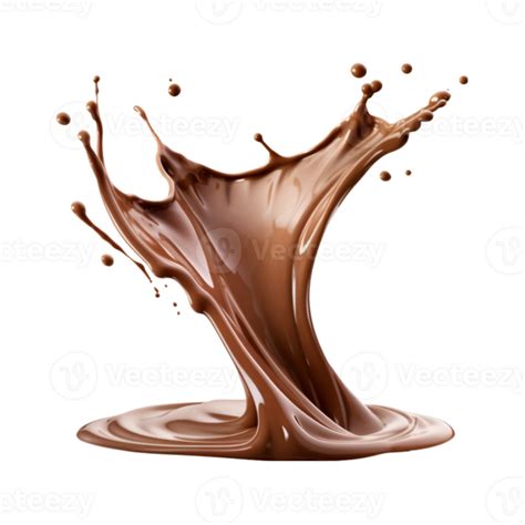 Chocolate Splash Isolated On A Transparent Background 27182163 Png