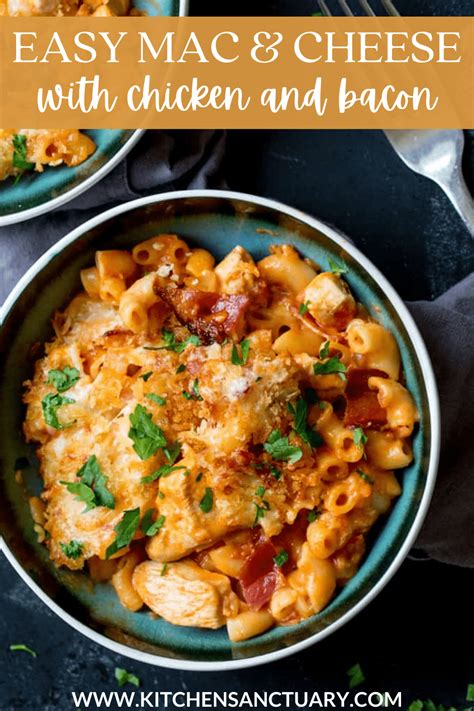 Chicken And Bacon Mac And Cheese Nickys Kitchen Sanctuary