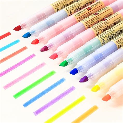 Buy 10pcs Matte Style Color Highlighter Pens Fluorescent Marker Liner