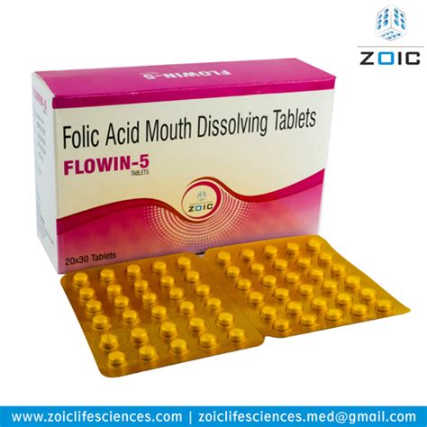 Folic Acid 5 Mg Tablet Price Manufacturer Franchise
