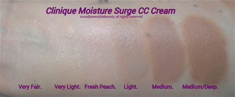 You're intrigued by the social media hype behind the clinique moisture surge range, or b: Clinique CC Cream Moisture Surge Hydrating Color Corrector ...