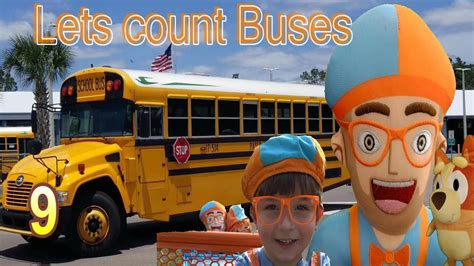 Blippi Dressed Toddler Famous School Bus Song Learn Parts Of The Bus