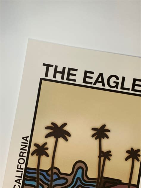The Eagles Poster Hotel California Poster The Eagles Etsy