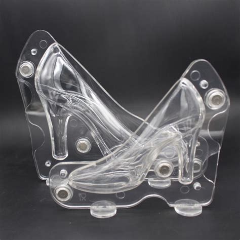 High Quality 3d Shoe Chocolate Mould Polycarbonate High Heel Shoe Mold