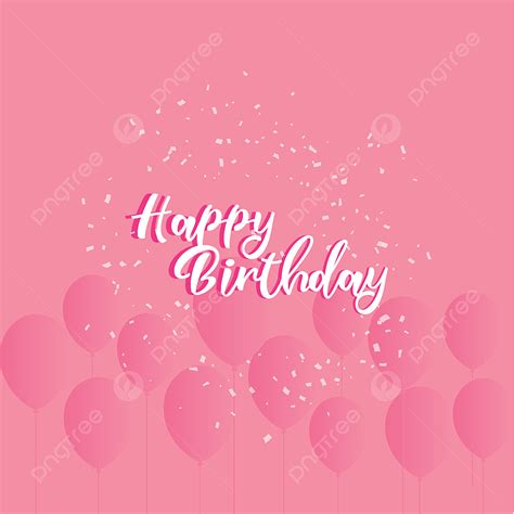 Minimal Birthday Vector Design Images Pink Minimal Birthday Background