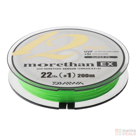 Buy Daiwa Morethan Sensor EX Si Braid Chartreuse Lb M Online At