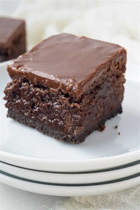 The Ultimate Triple Layer Fudgy Brownies Foodtasia