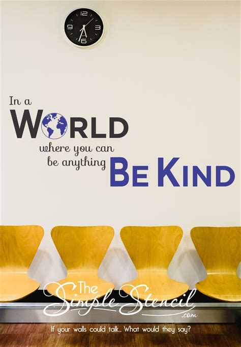 Be Kind Wall Quote Decal Decor Decorate The Walls Of Your School