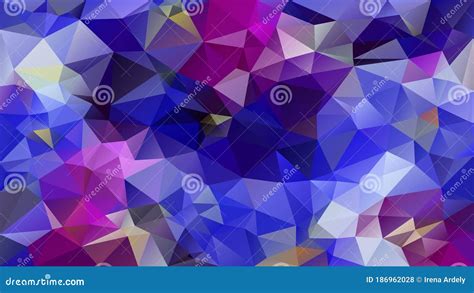 Vector Irregular Polygon Background Triangle Low Poly Pattern Color