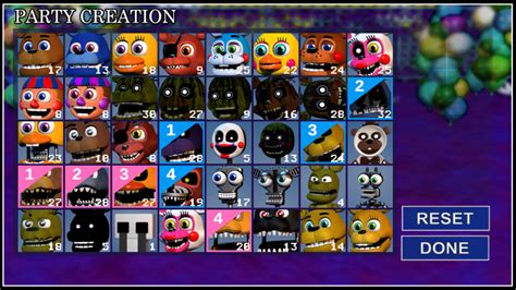 All Fnaf Characters Names List