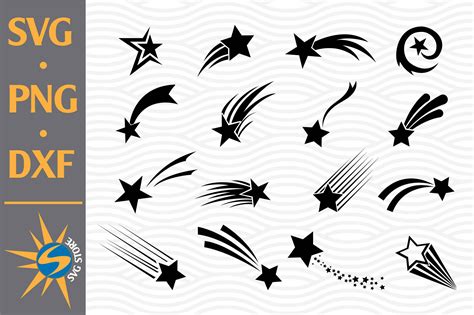 Shooting Star Silhouettes Graphic By Svgstoreshop · Creative Fabrica