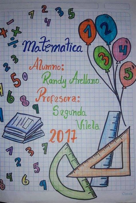 Imágenes De Caratula De Matemáticas ~ Recursos Educativos Para Maestros