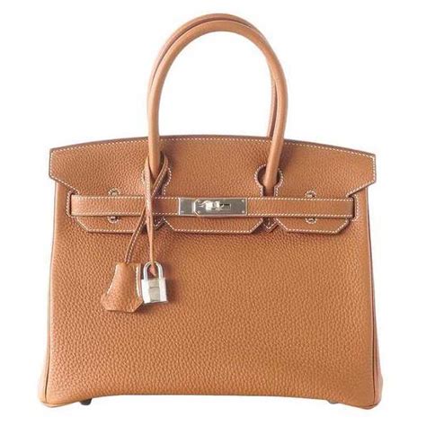 Hermes Birkin 25 Bag In Togo Leather With Gold Hardware Lulux
